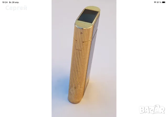 Запалка Zippo Contempo употребявана черно-златна от 80-те, снимка 4 - Запалки - 55357132