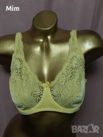 LINGA DORE 85 D  Жълт дантелен сутиен , снимка 2 - Бельо - 53968496