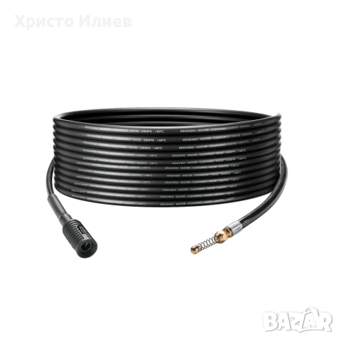 Маркуч за водоструйка Bosch за отпушване на канали с дюза 10метра