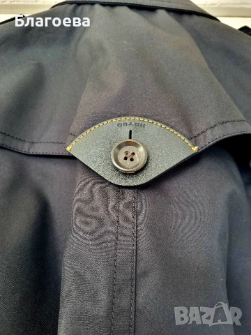 Черен шлифер тренчкот COACH Women,s Modern Trench Coat, снимка 4 - Шлифери - 53986705