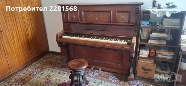 Немско пиано модел Ed. Werner, снимка 3 - Други инструменти - 54138455
