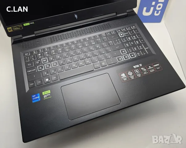 Acer Nitro 17 AN17-51 i7 13620H/32GB/1TB SSD/RTX 4060-8GB/QHD/RGB Подсветка, снимка 8 - Лаптопи за игри - 55400377