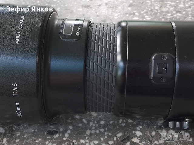Sigma AF TELE 400mm/f-5,6 Ф-72 за Canon EF, снимка 2 - Обективи и филтри - 55267874