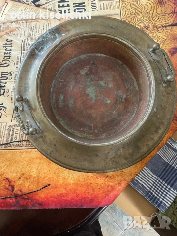 Античен поднос ,съд за течности и ….., снимка 5 - Антикварни и старинни предмети - 54109977