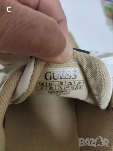 Дамски обувки на Guess  номер 38  като нови , снимка 2 - Маратонки - 54033394