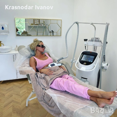 Професионална машина за криолиполиза , кавитация , радиочестотен лифтинг, липо лазер , снимка 4 - Фитнес уреди - 54540585
