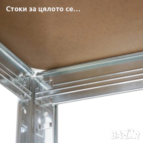 Професионален метален стелаж HÖGLER 222x110x50 см – 6 Рафта, до 1050 кг, снимка 4 - Други стоки за дома - 54889376