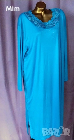 2XL /3XL дълга нощница с дълъг ръкав 