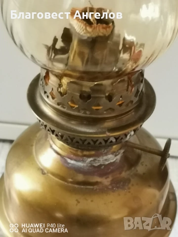 Метална газена лампа , снимка 3 - Антикварни и старинни предмети - 54073729