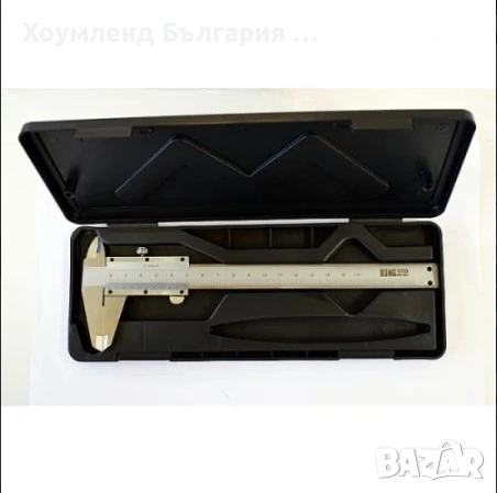 Стоманен шублер с кутийка, снимка 2 - Шублери - 54452750