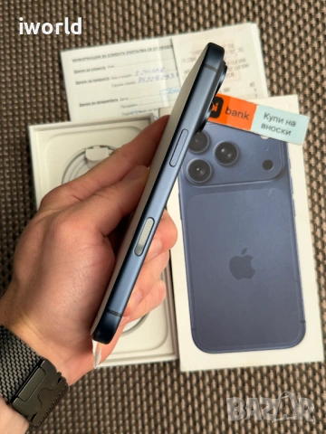 КАТО НОВ❗️ 24М ГАРАНЦИЯ❗️ iPhone 17 Pro Лизинг от 42€/мес 256GB⚠️ Deep Blue, снимка 5 - Apple iPhone - 54591950