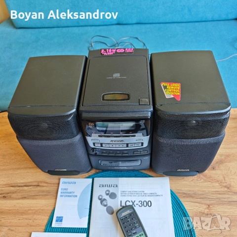 AIWA LCX-300 - компактна стерео система , снимка 3 - Аудиосистеми - 54720435