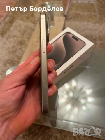 iPhone 15 pro 128GB Natural Titanium , снимка 4 - Apple iPhone - 54170696