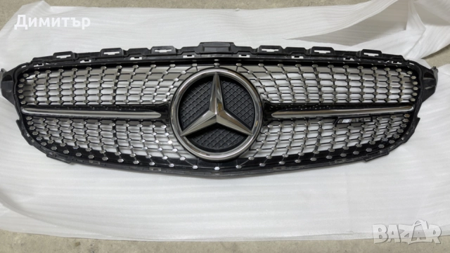 Диамантена AMG предна решетка с оригинална светеща емблема за w205 2014-2021г