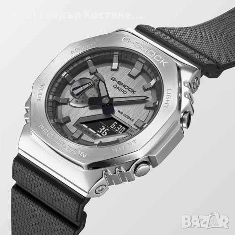 Нов часовник CASIO G-SHOCK GM-2100-1AER - гаранция, снимка 2 - Мъжки - 55213630