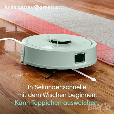 iRobot Roomba Mini робот прахосмукачка и моп + AutoEmpty Dock, цвят Mint, снимка 7 - Прахосмукачки - 54504301