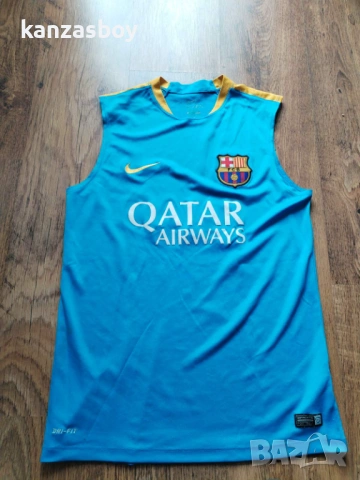 Nike Fc Barcelona Flash - страхотен мъжки потник М, снимка 5 - Тениски - 54416166