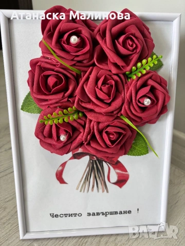 Рамки с рози и мъх , снимка 7 - Подаръци за жени - 54333051