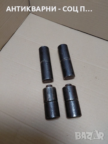 Комплект Стари Големи Струговани Панти За Порти Врати 3.500кг. НОМЕР 540., снимка 3 - Антикварни и старинни предмети - 54527554