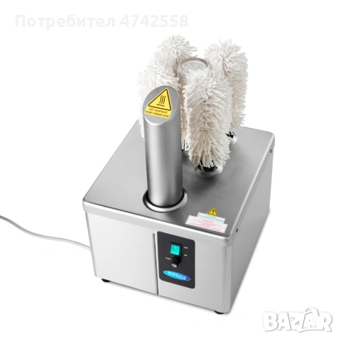 Професионална полираща машина за чаши с подгряван въздушен поток – до 360 чаши/час, снимка 2 - Обзавеждане на кухня - 53983437