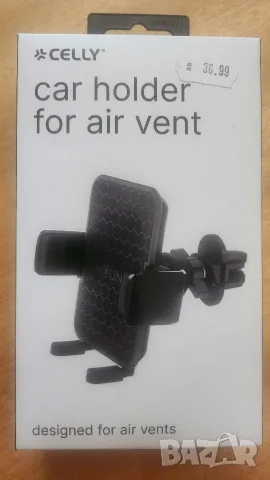 Универсална стойка за кола Celly Mount Vent Plus BK, снимка 4 - Аксесоари и консумативи - 55339973