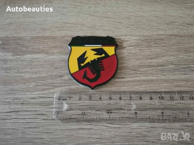 цветна метална емблема с черни акценти Abarth, снимка 5 - Аксесоари и консумативи - 54451224