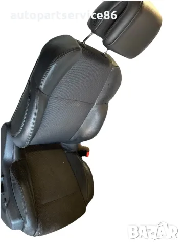 Предна дясна черна кожена и платнена седалка за Peugeot 508 OEM (2012)