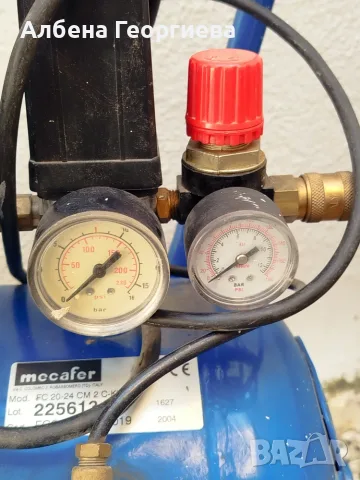 Компресор MECAFER -24 L, снимка 4 - Компресори - 55680824