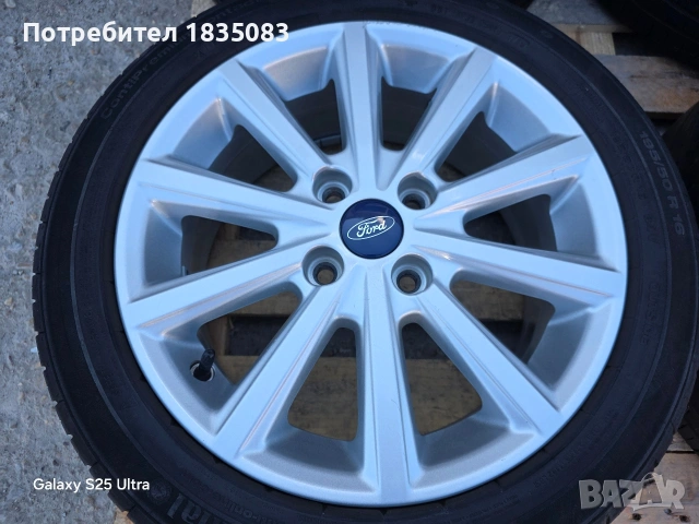 Лети джанти 16ки 4х108 Ford + летни гуми 195/50/16 Continental, снимка 5 - Гуми и джанти - 54129006