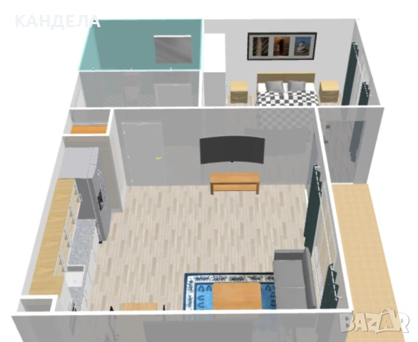 Двустаен апартамент, кв. Беломорски, снимка 6 - Апартаменти - 54688288