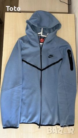 Оригинално горнище Nike Tech Fleece, размер ХL (Светлосин)