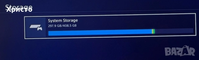  Конзола Sony PlayStation 4 Slim 500GB + 2 DualShock контролера + 2 игри   , снимка 6 - PlayStation конзоли - 54676344
