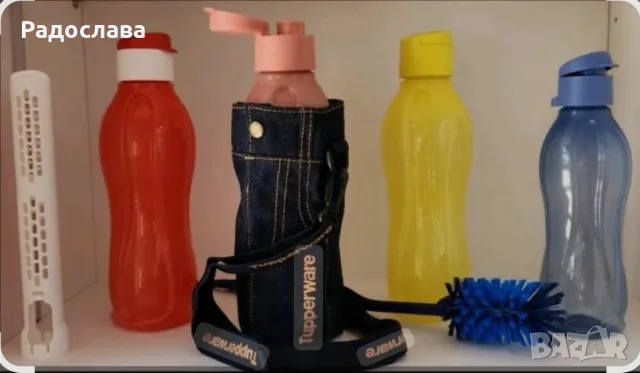 Tupperware бутилка 750мл, флип капачка, снимка 5 - Буркани, бутилки и капачки - 55410819