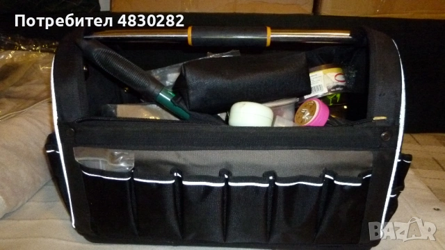 30 x 51 cm Куфар Чанта със метална държка за инструменти работна -Hard Base bag, снимка 4 - Куфари с инструменти - 54670251
