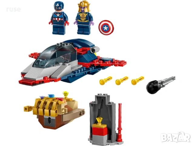 НОВИ! LEGO® Marvel 76319 Капитан Америка срещу Танос, снимка 8 - Конструктори - 54123914