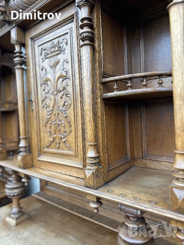 Френски бюфети, креденци, масивен дъб,  дърворезба 2бр., снимка 9 - Бюфети - 53959164