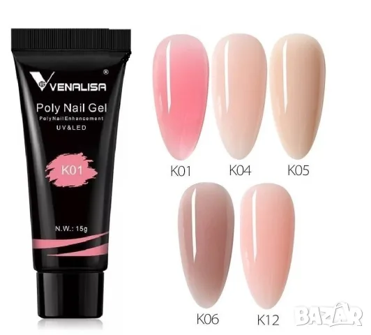 Venalisa PolyGel 15ml полигел термо , брокат , конфети , холограм, снимка 2 - Продукти за маникюр - 33986430