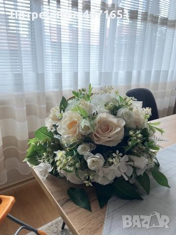 Букет за сватбена кола + кутия за подаръци