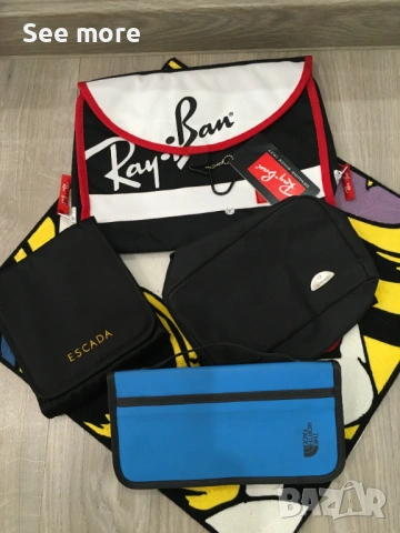 SAMSONITE,Escada,The North Face,Ray Ban несесери за път