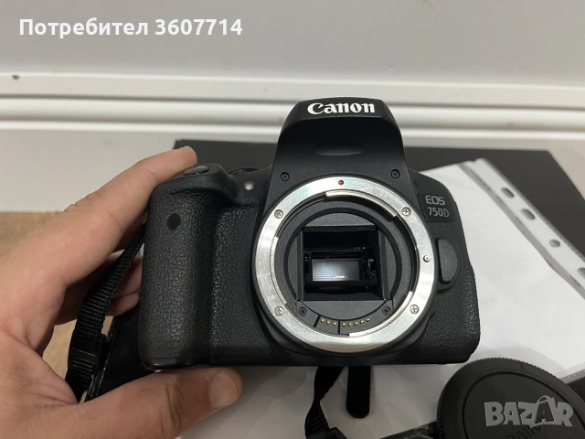 Canon EOS 750D - Топ състояние, снимка 7 - Фотоапарати - 55253640
