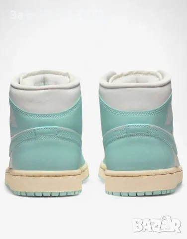 NIKE Air Jordan 1 Mid Shoes White/Blue Дамски Маратонки👟Дамски Спортни Обувки Код P2855, снимка 5 - Маратонки - 55331101