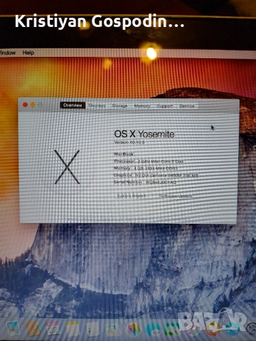 Apple MacBook 13” Aluminum 2008 – работещ, Mac OS Yosemite, снимка 7 - Лаптопи за работа - 54617906