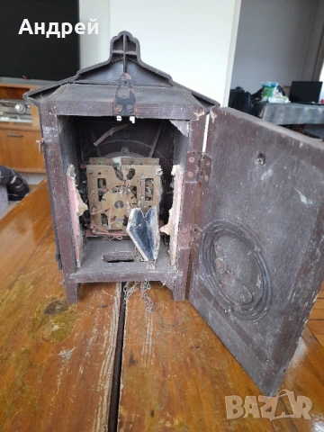 Стар часовник Маяк с кукувичка, снимка 7 - Антикварни и старинни предмети - 54138480