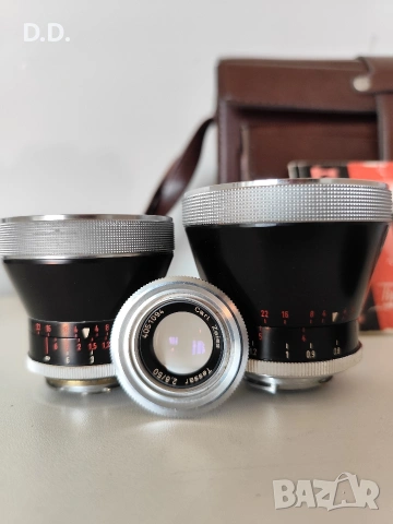 Zeiss Ikon Contaflex Super BC с 3 Carl Zeiss обектива, снимка 11 - Фотоапарати - 54154846