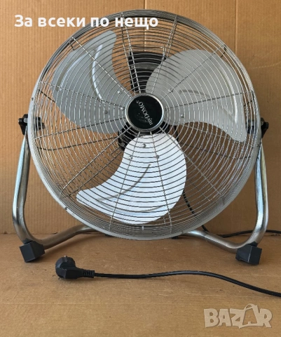 Настолен вентилатор MYDOMO, 90W, 3 степени. Aлуминиева перка, устойчива решетка за защита, снимка 3 - Друга електроника - 54349831