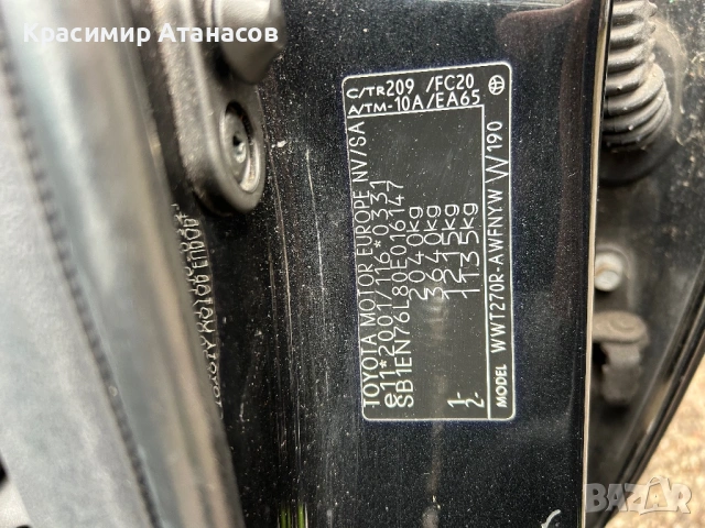 Калник десен за Тойота Авенсис T27. Седан комби. 2016-2019г, снимка 3 - Части - 54092784