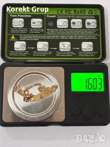 Детска златна гривна 14к, снимка 6 - Гривни - 54122598