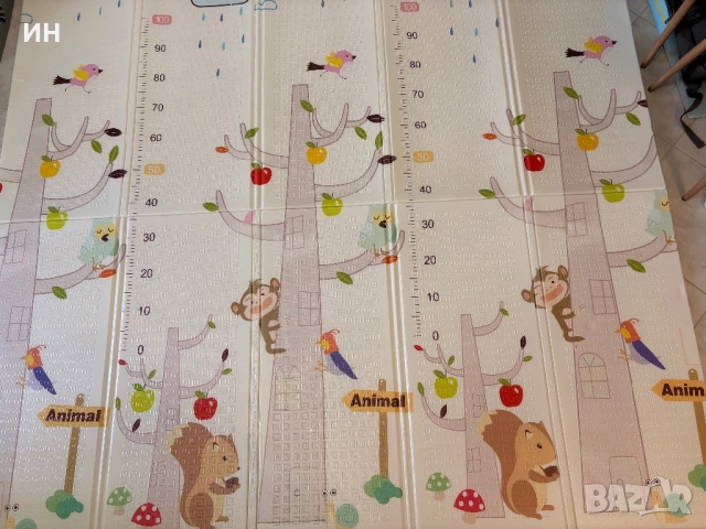 Детски противоударен двулицев килим 180/200 см, снимка 3 - Други - 54682959