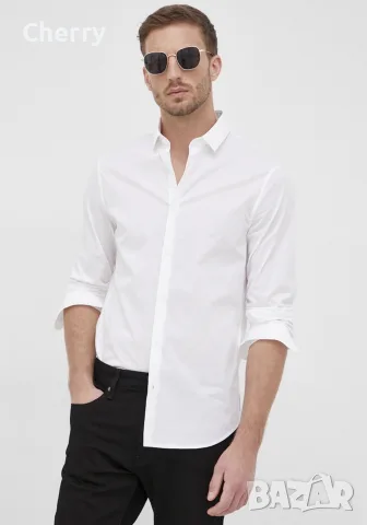 Ризи 2 черни и 2 бели Armani - размер М slim fit 