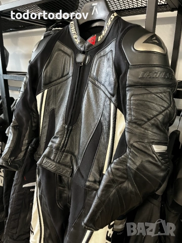 Кожен мото екип DAINESE ASPIDE ,52 M/L ,2 части, ,гърбица протектори,оригинален 682.58 лв. / 349 €, снимка 4 - Аксесоари и консумативи - 54952600